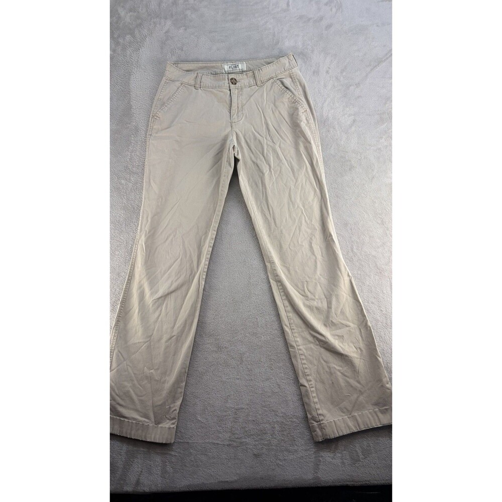 Old Navy Flirt Women Pants Size 4 Khakis Brown Cotton Spandex